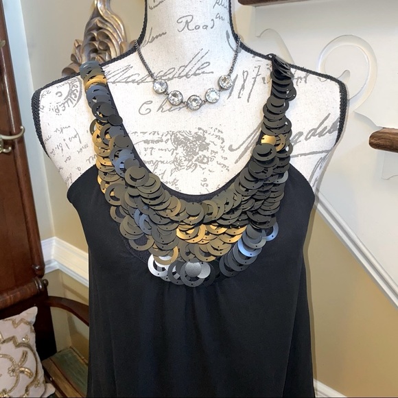 Sophie Max silk sequin camisole tank - Picture 3 of 6